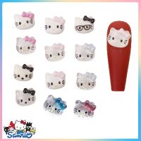 20Pcs New Sanrios Nail Accessories Hellokitty Charm Diy Series Handmade Jewelry Art Decoration Cartoon Anime Kawaii Toys Gifts