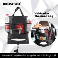 BROSHOO Car Seat Organizer Nets Storage Hanging Bags Baby Feeding Bottle Cover Thermal Bag Mum Bag Oxford Waterproof Tissue Box