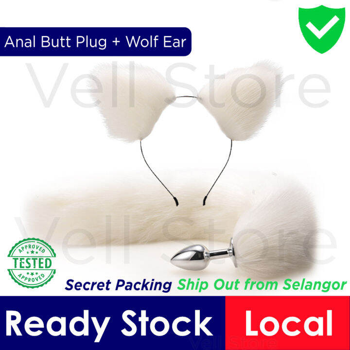 [ready Stock] Rosie Deluxe Stainless Steel Wolf Ana Plug Cat Ears