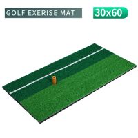 Indoor Golf Practice Mat Training Hitting Pad Practice Grass Mat Grassroots Green Golf Tools Backyard 30x60cm With Rubber Tee