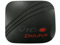 ครอบฝาถังน้ำมัน Vigo Champ สีดำด้าน โลโก้แดง