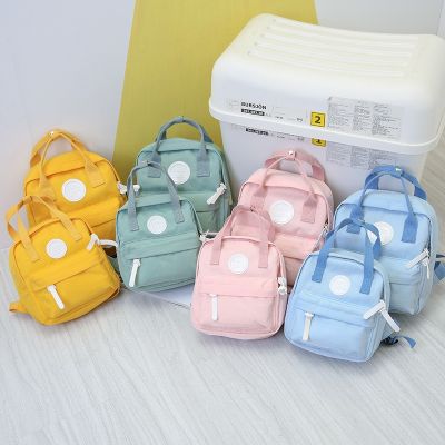New Mini Parent-Child Simple Canvas Mommy Bag Backpack School Bag Womens Small Backpack Female Satchel Diaper Bag Baby