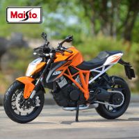 Maisto 1:12 KTM 1290 Super Duke R Orange Die Cast Vehicle Collectible งานอดิเรกของเล่นแบบจำลองรถมอเตอร์ไซค์