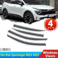 Deflectors สำหรับ Kia Sportage NQ5 V KX5 5 2023อุปกรณ์เสริมรถด้านข้างหน้าต่าง Visors Rain Eyebrow Sun กระจก Awing Trim 2022 2021