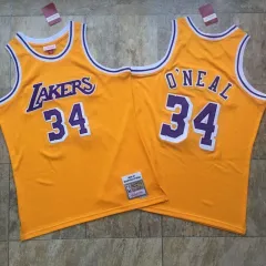 Los 【High Lakers New Jersey Original Men's Heat-pressed Angeles