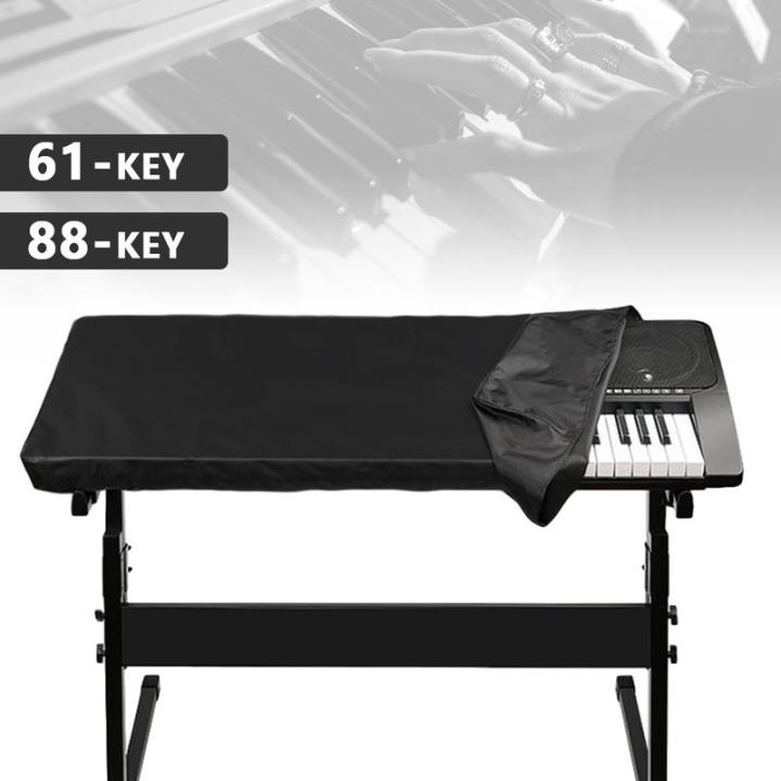 ความเก่งกาจschwarzคีย์บอร์ดabdeckung-haube-tascheฝาครอบกันฝุ่น61-88-klavierคีย์บอร์ดเปียโนปกป้องคีย์บอร์ดออร์แกนไฟฟ้า-สายรัดไนลอนกระชับ-anti-yujinผ้าคุณภาพสูง