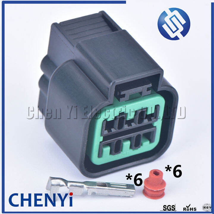 1 Set 6 Pin (Female)090 Oxygen Sensor Automotive Waterproof Connector