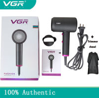 VGR แฮร์ซาลอนมืออาชีพ2 In 1 Hot Air แปรงไดร์เป่าผมไอออนลบไดร์เป่าผมลมร้อนเครื่องเป่าผม