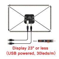 New Version Easy DIY Ambient Computer Desktop PC Screen Backlight lighting RGB USB WS2812B LED Strip Light 17 to 39 inch Display