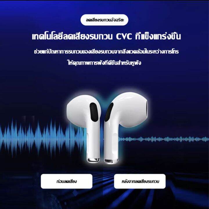 หูฟังไร้สายรุ่น-pro4-ใหม่ล่าสุด-เปลี่ยนชื่อได้-หูฟังสามารถปรับเสียงได้-เสียงดี-เบสแน่น-รับประกันจากทางร้าน