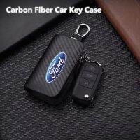 [Car Parts]คาร์บอน Fibber รถ Remote Key Case หนังรถพวงกุญแจสำหรับ Fords 2 3 4 5 MK 2 6 7 Ranger Fiesta Kuga Mondeo Fusion Taurus