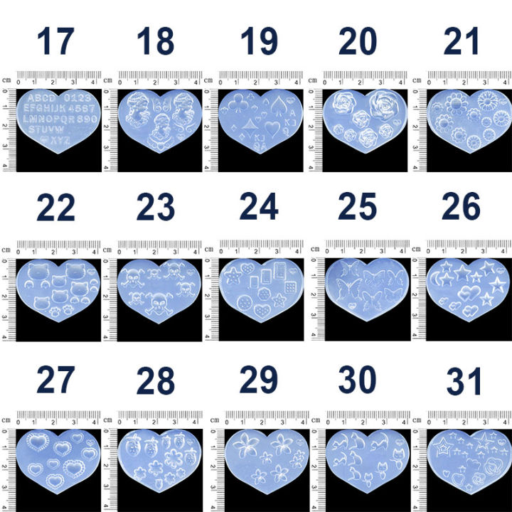 yurongfx-การตกแต่งศิลปะเล็บพิมพ์ทำจิวเวอลี่3d-แม่พิมพ์ซิลิโคนอีพอกซี่เรซินยูวีขนาดเล็กมีหลายรูปทรงอุปกรณ์ทำเครื่องประดับ