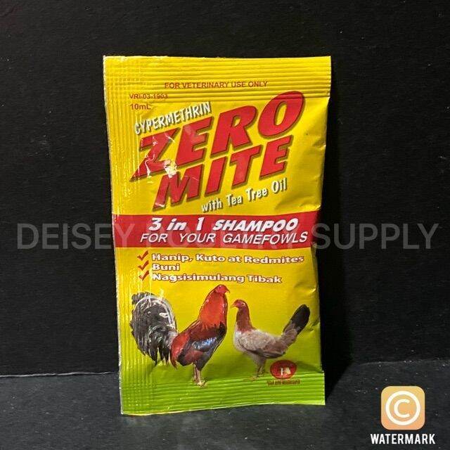 Zero Mite Shampoo for gamefowl 10ml (1 Sachet) Lazada PH
