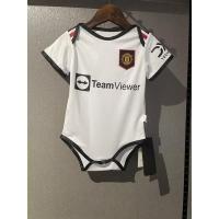 shot goods High Quality 2022-23 MU Away Baby Romper Jersey Man-Utd Football Jersey Boys Girls Soccer Clothing Newborn Bodysuits