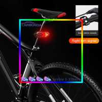 [Big Sales] Bike Tail Light Smart Bicycle Rear Flashlight Bike Warning Turn Taillight [Arrive 1-3 Days]