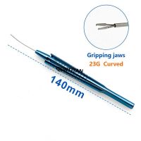 Ophthalmic Capsulorhexis Forceps Gripping Forceps Serrated Intraocular Virtreo-Retinal Titanium Micro Surgical Instruments