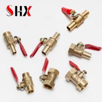 Brass small ball valve 1/8 1/4 3/8 1/2 Female/Male Thread Brass Valve Connector Joint Copper Pipe Fitting Coupler Adapter