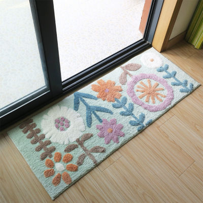 2021Soft Plush Non-Slip Entrance Door Mat Kitchen Long Strip Area Rugs Living Room Carpet Home Floor Mats