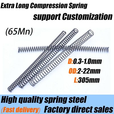 Compression Spring 65Mn Spring Steel Pressure Spring Wire Diameter 0.3/0.4/0.5/0.6/0.7/0.8/0.9/1.0mm OD 2 3 4 5 6 7 8 9 10-22mm Electrical Connectors