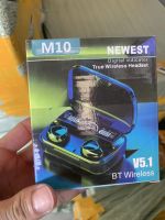 TWS Wirelessรุ่น M10 bluetooth 5.1 headset Earphone Earbud หูฟังบลูทูธ สเตอริโอ หูฟังเล่นเกมส์แยกเสียงซ้ายขวา