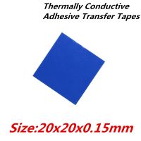 [HOY] 40pcs/lot 20x20mm Thermally Conductive Adhesive Transfer Tapes thermal pad double sided tape for heatsink radiator