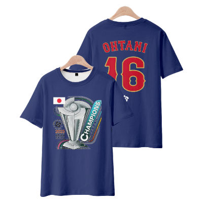 HZ Baseball Jerseys Cosplay Japan 16 OHTANI Tshirt Short Sleeve Top Tee 3D Shirt Fashion Sportswear Plus Size ZH