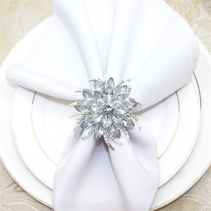 silver-button-hotel-rings-banquet-buckles-home-holders-crystal-rhinestone-lotus