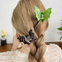 Bizarre Bat Hairpin Halloween Funny Clip Shark Clip Gothic Headwear for Women with Hair on the Back of the Head