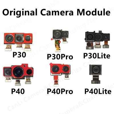กล้องด้านหลังด้านหน้าเดิมสําหรับ Huawei P30 P40 Lite Pro P30Lite P30Pro หันหน้าไปทางโมดูลกล้อง Flex อะไหล่ทดแทน