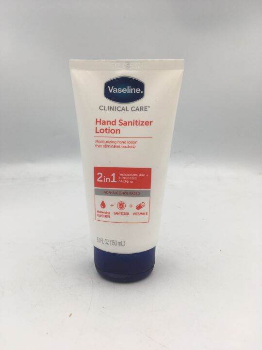 Vaseline Clinical Care Hand Sanitizer Lotion 2in1 5.1floz (150ml