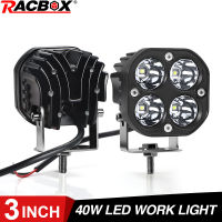 3 inch Led Spot Work Light 12V 24V Fog Lights Driving Offroad 4X4 4WD Led Spotlight for Truck Car A. SUV A UAZ Motorcycle