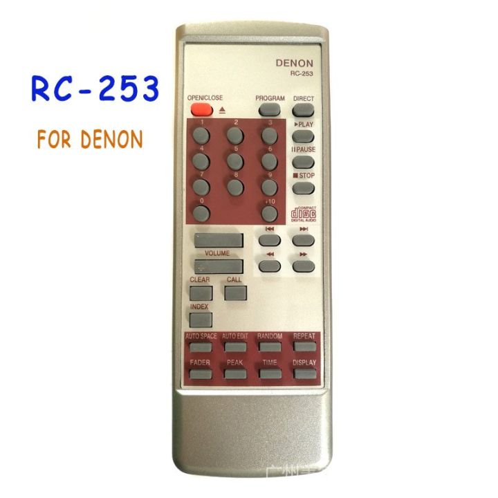 ใหม่-รีโมตคอนโทรล-rc-253-แบบเปลี่ยน-สําหรับ-denon-dcd-1460-cd-remoto-controller-fernbedienung