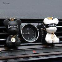 【DT】  hotNew Cute Car Accessories Perfume Air Conditioner Air Outlet Diffuser Jewelry Bear Gypsum Aromatherapy Car Fragrance Decoration