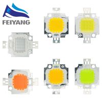 1PCS 10W LED Integrated High power LED Beads 10W White/Blue/Red/Green/Yellow/Warm white/ 600mA 12.0V 800-1000LM 24x40mil