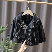 Baby Birthday Cool Leather Coats Spring Kids Boys Girls Clothes Outfits Pu Leather Suit Jackets for Toddler Childrens Clothing