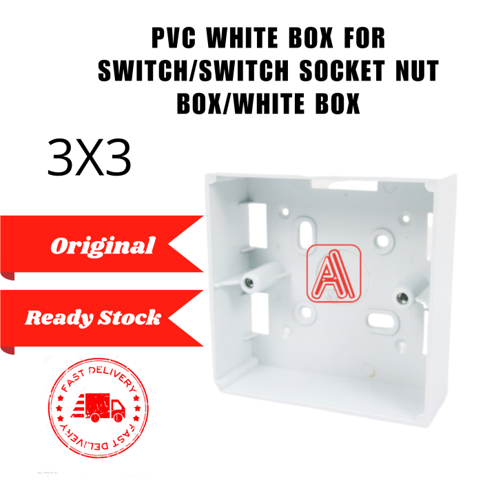 PVC WHITE BOX FOR SWITCH/SWITCH SOCKET NUT BOX/WHITE BOX | Lazada