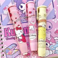 DUANDIAN ปากกาอะนิเมะเครื่องเขียนสำหรับโรงเรียน Cinnamoroll ยางลบการ์ตูนยางกดแบบปากกายางลบยางลบปากกาลบคำผิด