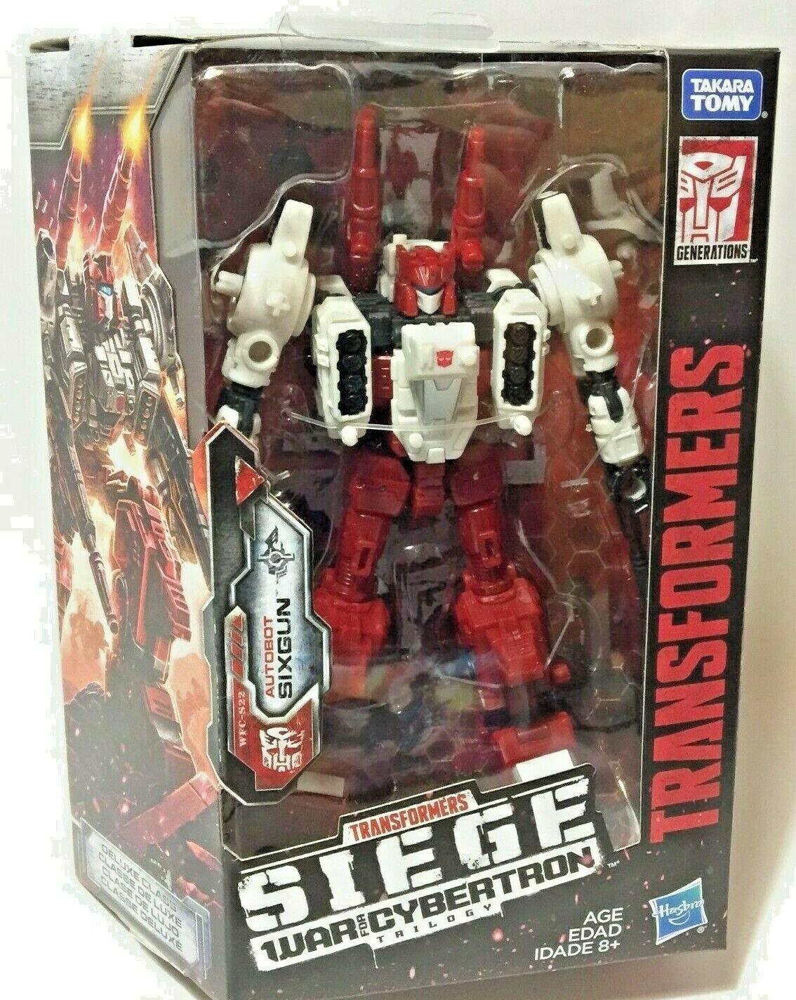 Transformers Generations SIEGE WAR CYBERTRON WFC-S22 Deluxe SIXGUN 5in Figure 