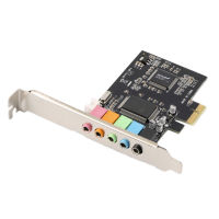 ใหม่ PCI Express X1 PCI-E 5.1ch CMI8738ชิปเซ็ตเสียงการ์ดเสียงดิจิตอลใหม่ขายส่งตัวเก็บประจุแบบแข็ง Pcie การ์ดเสียง5.1