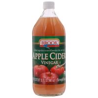 Brook Organic Apple Cider Vinegar (USA Imported) บรูคน้ำส้มสายชูหมักจากแอปเปิ้ลออร์แกนิค (นำเข้าจากอเมริกา) 946ml.