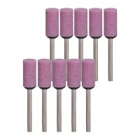 【CW】 Abrasive Mounted Stone 10pcs 3x8mm Corundum Flat Cylindrical Grinding Tools