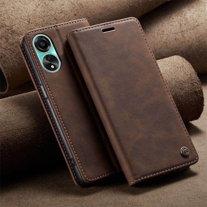 Ro Leather Purse Casing For Oppo A98 A78 A58 A38 A18 Nfc 4g 5g 2023 Phone Case Luxury Card