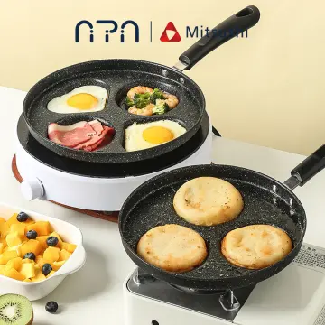 3/4-cups Fried Egg Burger Pan, Non-stick Cookware Aluminium Alloy