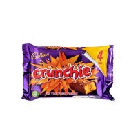 New Normal ? (x 1) Cadbury Crunchie 4Bars 104.4g แคดเบอรี ครั้นชี่ แบบแพ็ค 4แท่ง 104.4กรัม