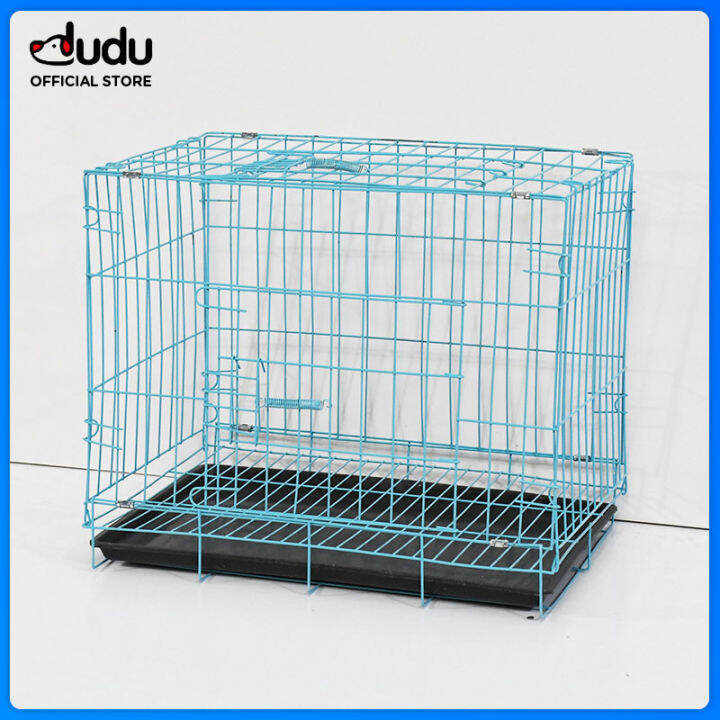 DUDU Pet Dog Crate Folding Metal Dog Cage Divider Panel Floor