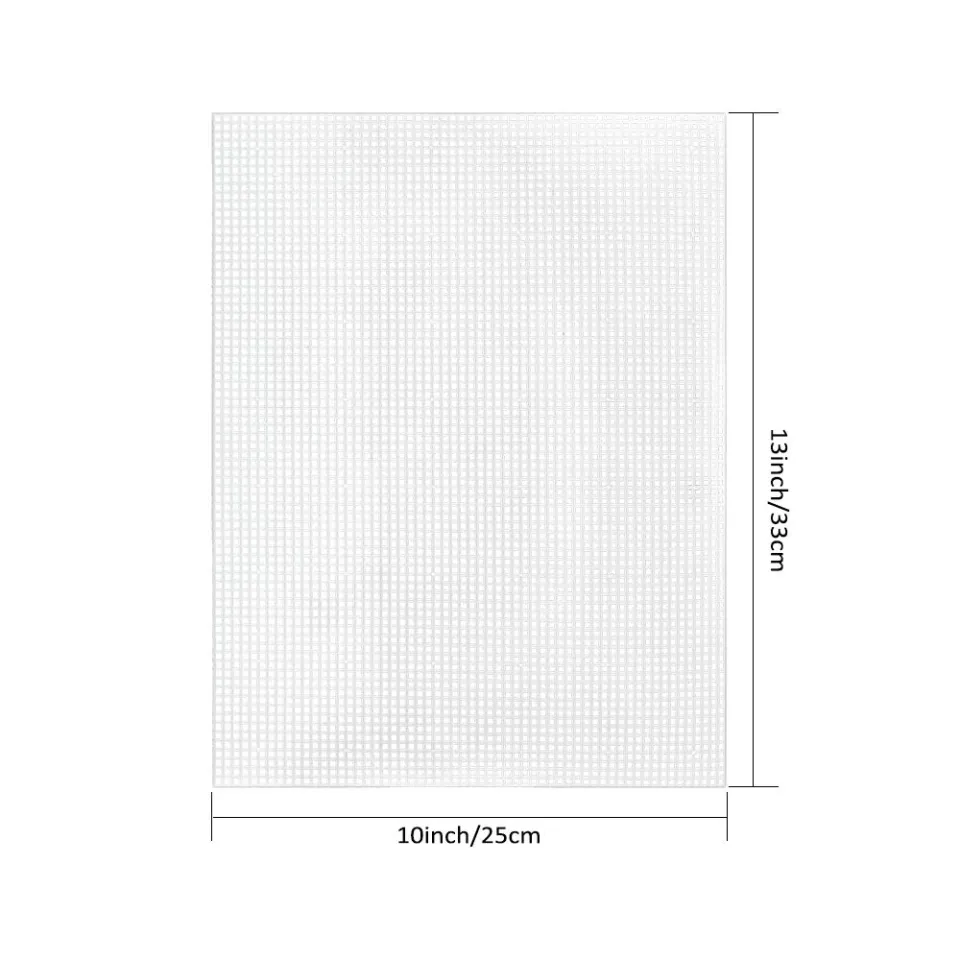 36 Pcs Mesh Plastic Canvas Sheets Kit Including 30 pcs 6 Shapes3 Inch  Plastic Canvas 6 Pcs Rectangular Embroidery Plastic Canvas