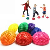 （A New Well Sell ） Half SphereBallsThicken Inflatable Foot Massage Balance TrainingGym Pilates Exercise Fitness