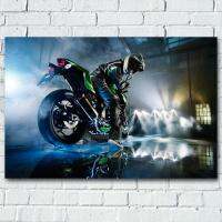 ภาพรถจักรยานยนต์ผ้าใบวาดภาพ Kawasaki Z นักขี่มอเตอร์ไซค์สุดๆโปสเตอร์ศิลปะบนผืนผ้าใบสำหรับติดกำแพงและภาพพิมพ์สำหรับไอเดียของขวัญตกแต่งภายในบ้านอยู่อาศัย