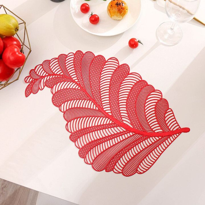 hollow-pvc-phoenix-flower-insulation-pad-restaurant-decoration-western-placemat-anti-scalding-bowl-mat