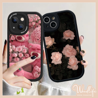 ดอกกุหลาบแบบย้อนยุค Lotso เคสเข้ากันได้กับ IPhone X XS XR XS Max 7 8 Plus 11 12 13 14 Pro Max 6S 6 Plus SE 2020เคสลายการ์ตูนรูปหมีสตรอเบอรี่น่ารัก